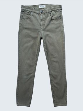 Madewell 9" High Riser Skinny Jeans Safari Khaki Size 26